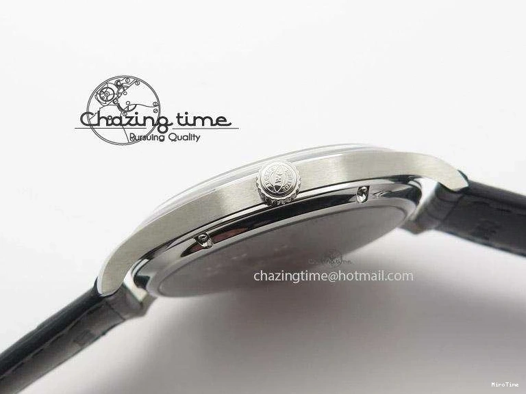 MIROTIME 0324 Portuguese IW545407 Black Dial ZF 1:1 Best Edition On Dark Blue Leather Strap DailyWear 7337